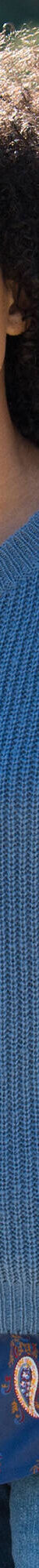Pull sans manches, maille perlée (bleu) Pull sans manches, maille perlée (bleu)